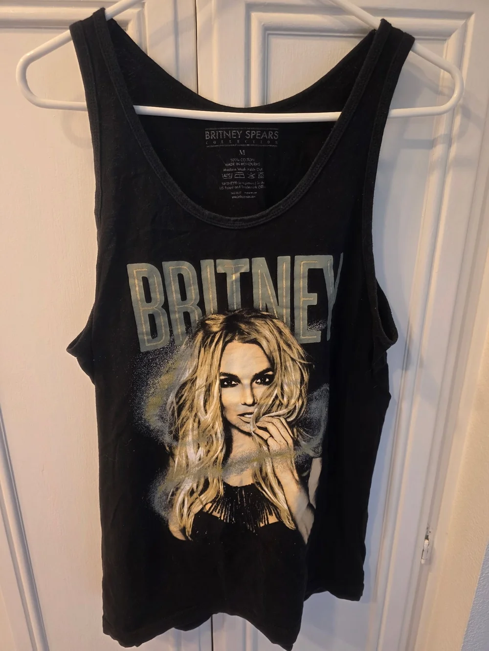 Britney Spears Collection Women's Black Graphic Tank Top ~ Size Medium - Picture 1 of 5